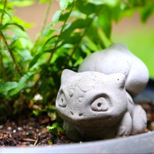 Concrete Bulbasaur Statue
